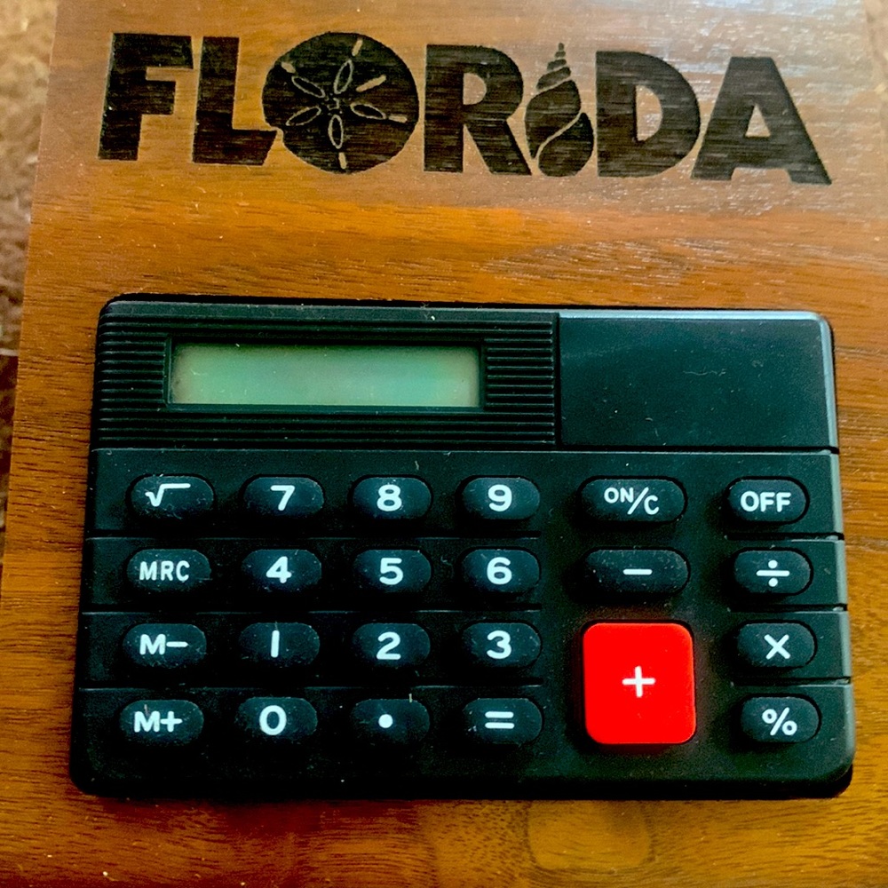 Wooden Desk calculator FLORIDA